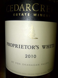 Cedar Creek Proprietor's White 2010